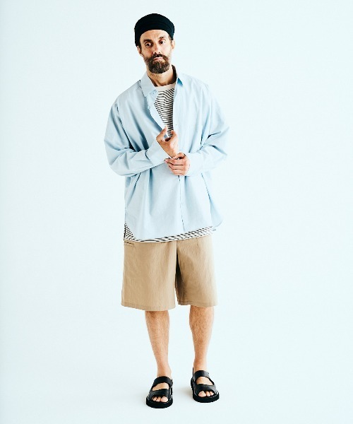 BASISBROEK（バシスブルック）の「VAKEN -SOLID-（シャツ/ブラウス・メンズ・サックスブルー/ネイビー・1/2）」の12枚目の写真