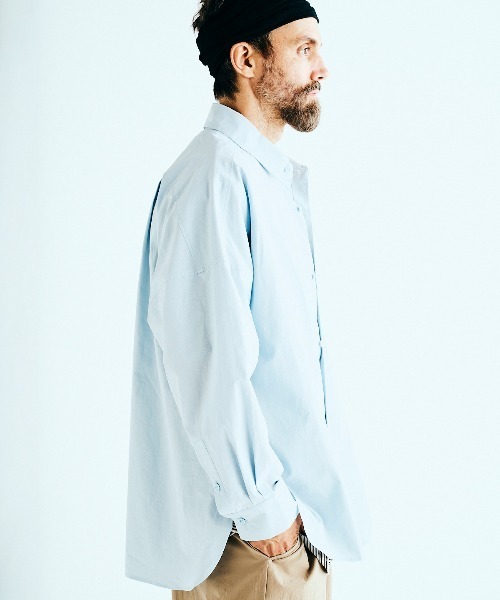 BASISBROEK（バシスブルック）の「VAKEN -SOLID-（シャツ/ブラウス・メンズ・サックスブルー/ネイビー・1/2）」の17枚目の写真
