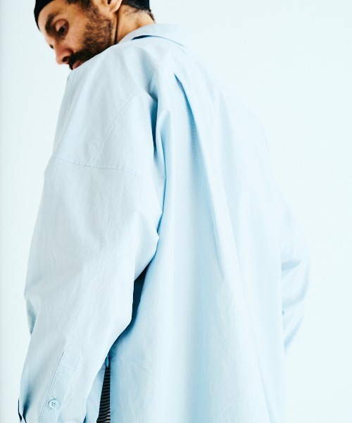 BASISBROEK（バシスブルック）の「VAKEN -SOLID-（シャツ/ブラウス・メンズ・サックスブルー/ネイビー・1/2）」の20枚目の写真
