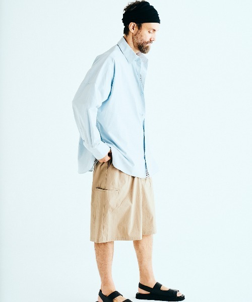 BASISBROEK（バシスブルック）の「VAKEN -SOLID-（シャツ/ブラウス・メンズ・サックスブルー/ネイビー・1/2）」の21枚目の写真