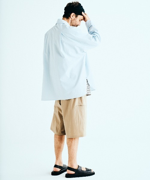 BASISBROEK（バシスブルック）の「VAKEN -SOLID-（シャツ/ブラウス・メンズ・サックスブルー/ネイビー・1/2）」の22枚目の写真
