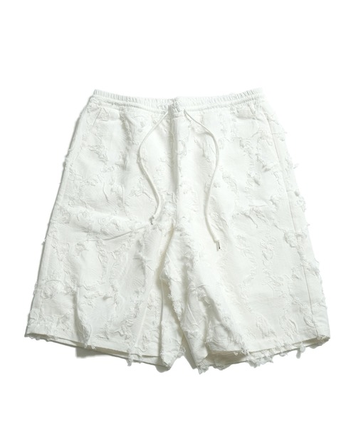 セール】Flower Patterned Fringe Shorts/フラワーパターンフリンジ