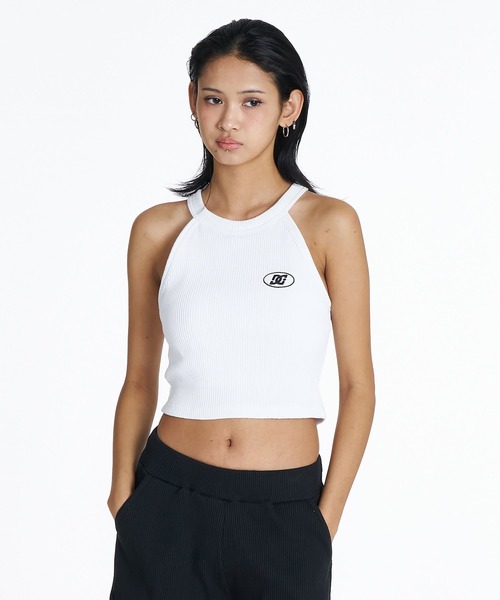 DC SHOES(ディーシーシューズ)の「DC Shoes ウィメンズ 26 WS TELECO SHORT HNTT タンクトップ 【2026年夏モデル】(タンクトップ・レディース・ホワイト/ブラック/ブラック系その他/ブラック系その他2・SMALL/MEDIUM/LARGE)」の1枚目の写真