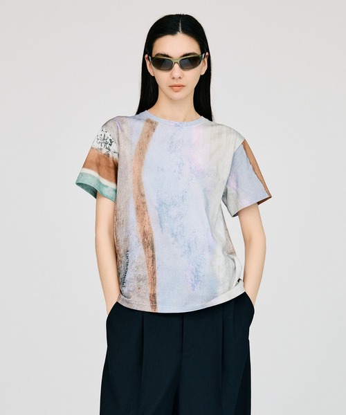 PRANK PROJECT(プランクプロジェクト)の「【2026Summer Pre-Order】MINERAL PRINT TEE / MINERAL PRINT TEE(Tシャツ/カットソー・レディース・ピンク/ブルー・FREE)」の1枚目の写真