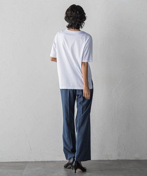 la.f…(ラエフ)の「刺繍Tシャツ(Tシャツ/カットソー・レディース・ホワイト/チャコールグレー・9号/11号)」の16枚目の写真
