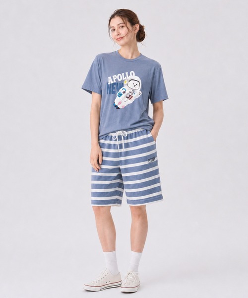 Beyond Closet ビヨンドクローゼット パイルボーダー上下セット