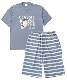 Beyond Closet（-）の「Beyond Closet ビヨンドクローゼット パイルボーダー上下セット（ルームウェア/パジャマ）」