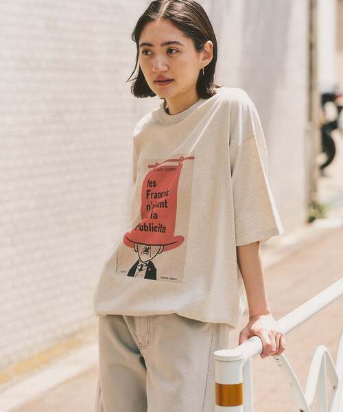 417 EDIFICE(フォーワンセブンエディフィス)の「追加|SAVIGNAC×417 グラフィックTシャツ(Tシャツ/カットソー・メンズ・ホワイト/アイボリー/オートミール/イエロー/ブルー系その他/ストーン/ホワイト系その他/ホワイト×ホワイト・LARGE/MEDIUM/SMALL)」の13枚目の写真