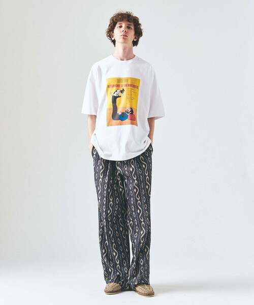 417 EDIFICE(フォーワンセブンエディフィス)の「追加|SAVIGNAC×417 グラフィックTシャツ(Tシャツ/カットソー・メンズ・ホワイト/アイボリー/オートミール/イエロー/ブルー系その他/ストーン/ホワイト系その他/ホワイト×ホワイト・LARGE/MEDIUM/SMALL)」の21枚目の写真