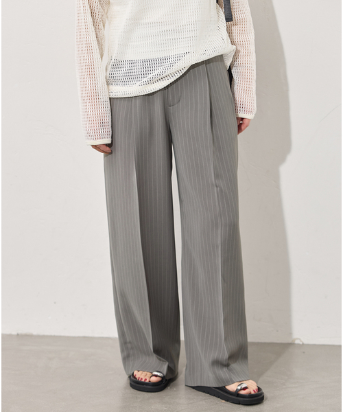 JOURNAL STANDARD(ジャーナルスタンダード)の「リラクションツイルイージースラックス(その他パンツ・レディース・ネイビー/チャコールグレー・38/36)」の1枚目の写真