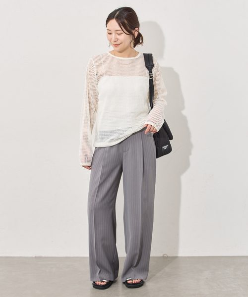 JOURNAL STANDARD(ジャーナルスタンダード)の「リラクションツイルイージースラックス(その他パンツ・レディース・ネイビー/チャコールグレー・38/36)」の10枚目の写真