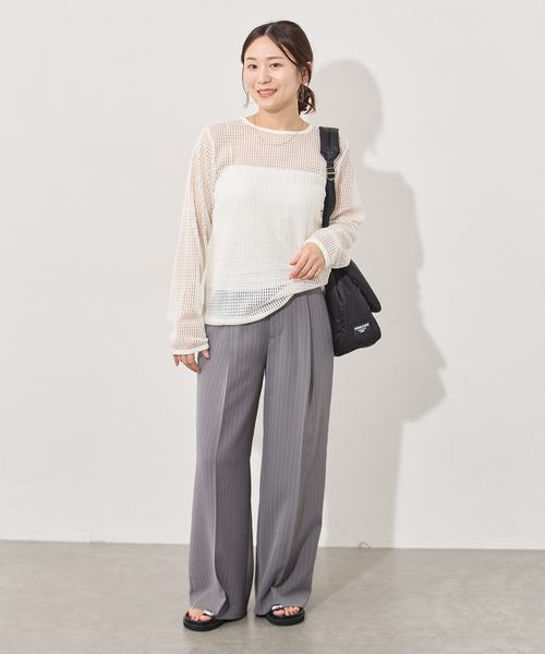 JOURNAL STANDARD(ジャーナルスタンダード)の「リラクションツイルイージースラックス(その他パンツ・レディース・ネイビー/チャコールグレー・38/36)」の8枚目の写真