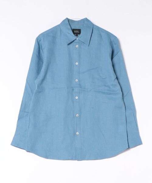 A.P.C.(アーペーセー)の「CHEMISE AGNES JPS(シャツ/ブラウス・レディース・ブルー/ブラウン系その他・36/34)」の1枚目の写真