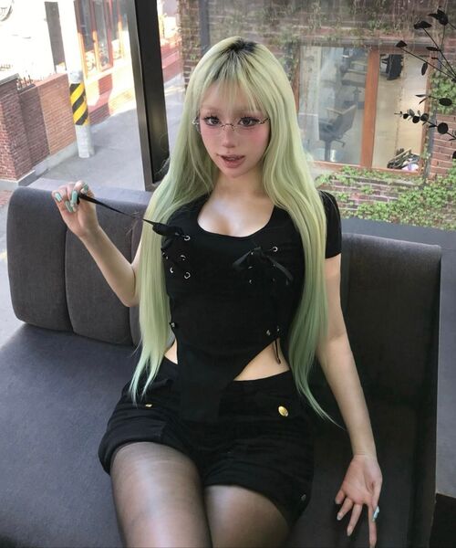 REPIVV(レピヴ)の「Lace Me Up Set (Black)(Tシャツ/カットソー・レディース・その他・FREE)」の4枚目の写真