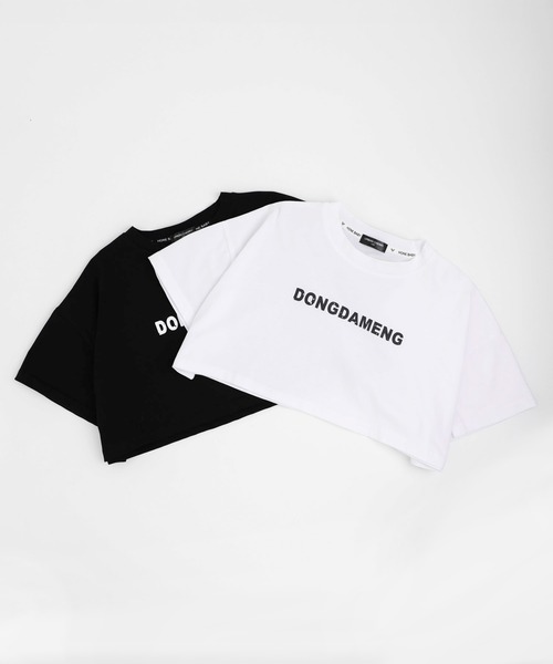 URBAN CHERRY(アーバンチェリー)の「フロントロゴプリントドロップショルダークロップドTシャツ(Tシャツ/カットソー・キッズ・ブラック/ホワイト・140cm/150cm/160cm/110cm/120cm/130cm)」の10枚目の写真
