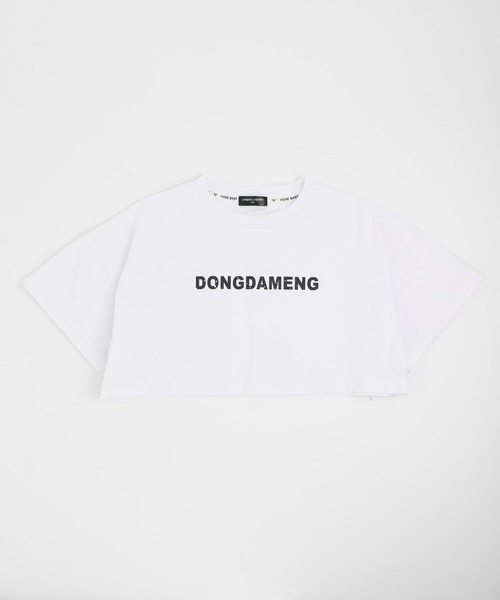 URBAN CHERRY(アーバンチェリー)の「フロントロゴプリントドロップショルダークロップドTシャツ(Tシャツ/カットソー・キッズ・ブラック/ホワイト・140cm/150cm/160cm/110cm/120cm/130cm)」の13枚目の写真