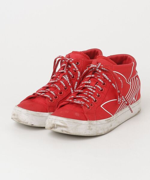 【超希少】 スニーカー ACORD008Y 赤色 ブランド古着】ハイカットスニーカー（スニーカー）｜adidas