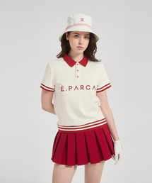E.PARCA（イパルカ）の「クルーリス ポロショートスリーブトップス（ポロシャツ）」