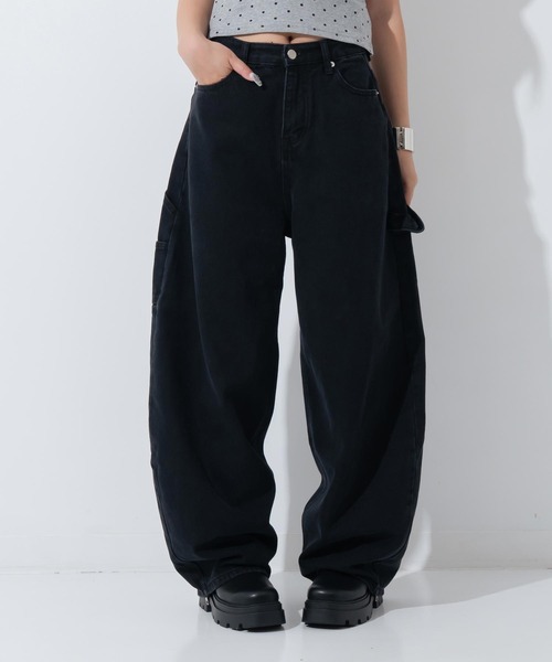 ANAP(アナップ)の「ハートポケット バレルカーゴパンツ(その他パンツ・レディース・ライトブルー/ブラック・S/M)」の8枚目の写真