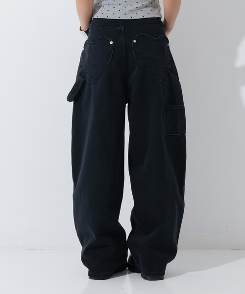 ANAP(アナップ)の「ハートポケット バレルカーゴパンツ(その他パンツ・レディース・ライトブルー/ブラック・S/M)」の12枚目の写真