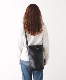 bpr BEAMS | 2WAY エコレザー ディープボトム バッグ M(ショルダーバッグ)