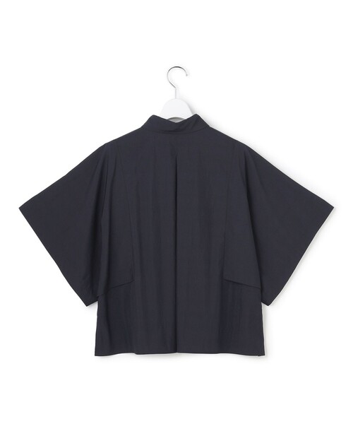 23区 L（ニジュウサンクオオキイサイズ）の「レーヨンタイプライター スリーブデザイン ブラウス（シャツ/ブラウス・レディース・ダークブラウン系・46/44/48）」の12枚目の写真