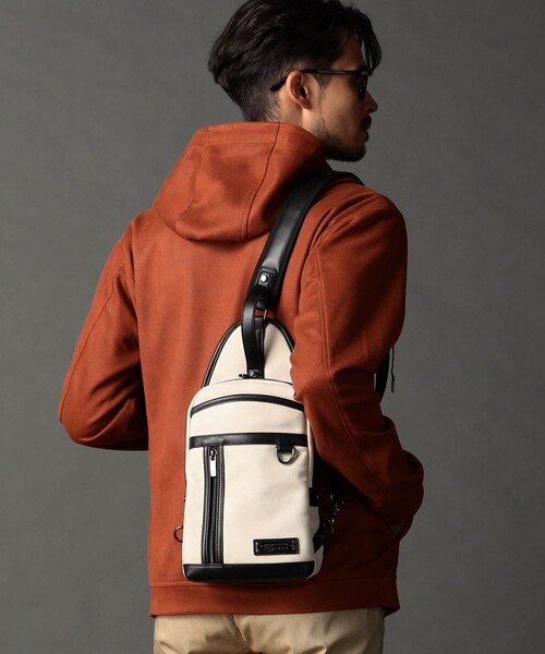 NICOLE CLUB FOR MEN(ニコルクラブフォーメン)の「2WAYボディバッグ(ボディバッグ/ウエストポーチ・メンズ・ベージュ/ブラック/ネイビー・FREE)」の19枚目の写真