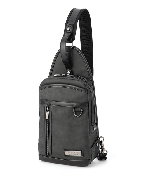 NICOLE CLUB FOR MEN(ニコルクラブフォーメン)の「2WAYボディバッグ(ボディバッグ/ウエストポーチ・メンズ・ベージュ/ブラック/ネイビー・FREE)」の1枚目の写真