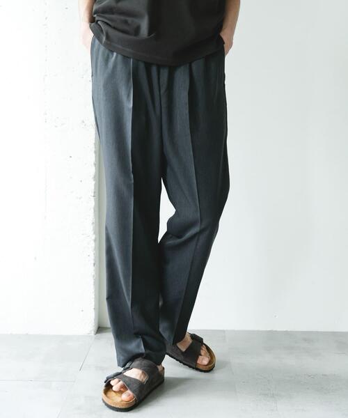 URBAN RESEARCH DOORS(アーバンリサーチドアーズ)の「COOLFIBER ツイルシャーリングスラックス(その他パンツ・メンズ・ベージュ/チャコールグレー/ネイビー・MEDIUM/LARGE)」の6枚目の写真