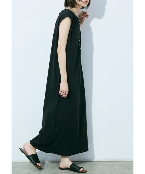 Fashion Letter(ファッションレター)の「テレコヘンリー ノースリーブワンピ(ワンピース・レディース・イエロー/モカ/ブラック・M)」の20枚目の写真