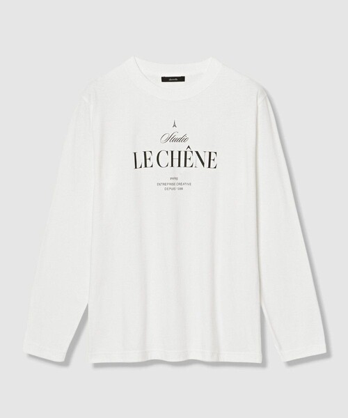 allureville(アルアバイル)の「ステッカーロゴロングTシャツ(Tシャツ/カットソー・レディース・ブラック/オフホワイト/ベージュ・2)」の10枚目の写真