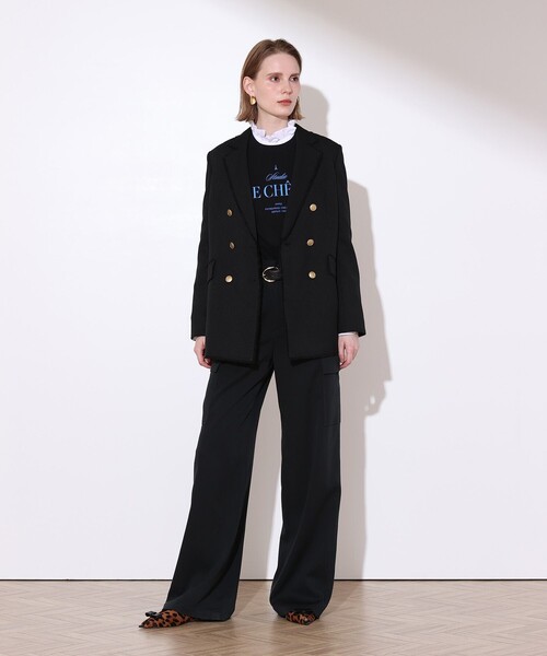 allureville(アルアバイル)の「ステッカーロゴロングTシャツ(Tシャツ/カットソー・レディース・ブラック/オフホワイト/ベージュ・2)」の21枚目の写真