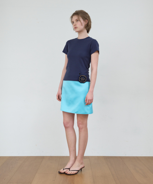 Majournee(マジョネ)の「BASIC SIMBOL T-SHIRT_NAVY(Tシャツ/カットソー・レディース・ネイビー・ONE SIZE)」の1枚目の写真