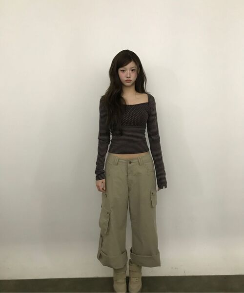 MIRECO(ミレコ)の「3-WAY MESH POCKET CARGO PT BEIGE(その他パンツ・レディース・その他・2/3/1)」の6枚目の写真
