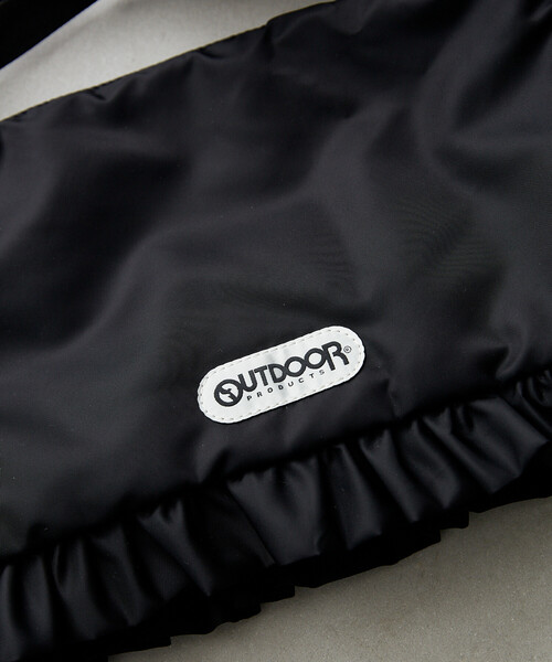 OUTDOOR PRODUCTS(アウトドアプロダクツ)の「OUTDOOR PRODUCTS/アウトドアプロダクツ ナイロン フリル ショルダーバッグ 限定展開(ショルダーバッグ・レディース・ワインレッド/オフホワイト/ブラック・ONE SIZE)」の10枚目の写真