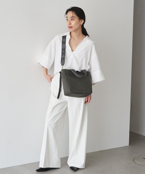 russet(ラシット)の「【Souffle TOTE】《WEB限定》コーデュラナイロン2WAYトートバッグ(トートバッグ・レディース・グレー系その他/グレー・FREE)」の18枚目の写真
