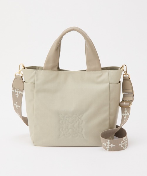 russet(ラシット)の「【Souffle TOTE】《WEB限定》コーデュラナイロン2WAYトートバッグ(トートバッグ・レディース・グレー系その他/グレー・FREE)」の2枚目の写真