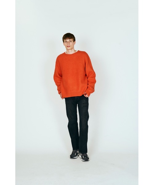 TOWNCRAFT(タウンクラフト)の「TOWNCRAFT / タウンクラフト MOHAIR SHAGGY CREW SWEATER モヘア シャギークルーネックセーター(ニット/セーター・メンズ・オリーブ/グレー/ブラウン/イエロー/ブラック/レッド/グリーン・SMALL/MEDIUM/LARGE)」の1枚目の写真