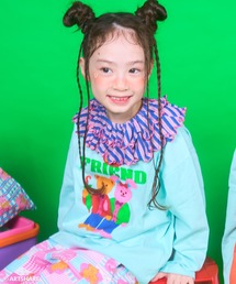 WIGGLE WIGGLE（ウィグルウィグル）の「【別注】wiggle wiggle プリント長袖Tシャツ（Tシャツ/カットソー）」