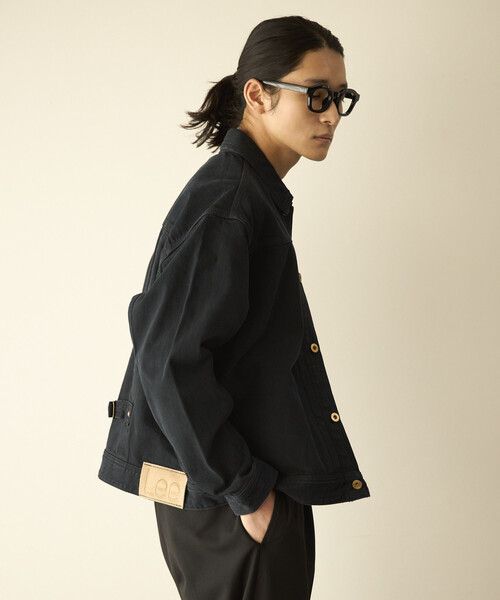 Lee(リー)の「Lee/リー × Firsthand 別注 OVERDYE COWBOY JACKET /オーバーダイ カウボーイ デニムジャケット(デニムジャケット・メンズ・チャコールグレー・X-LARGE/LARGE/MEDIUM/SMALL)」の10枚目の写真