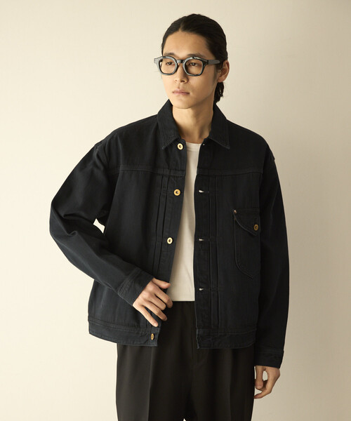 Lee(リー)の「Lee/リー × Firsthand 別注 OVERDYE COWBOY JACKET /オーバーダイ カウボーイ デニムジャケット(デニムジャケット・メンズ・チャコールグレー・X-LARGE/LARGE/MEDIUM/SMALL)」の12枚目の写真
