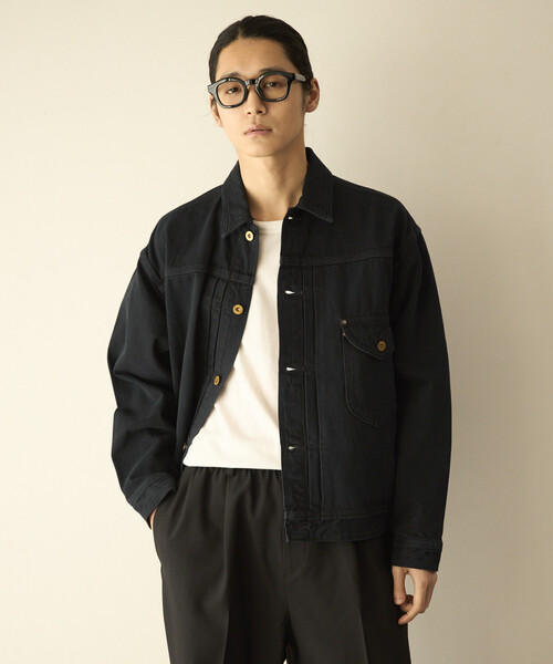 Lee(リー)の「Lee/リー × Firsthand 別注 OVERDYE COWBOY JACKET /オーバーダイ カウボーイ デニムジャケット(デニムジャケット・メンズ・チャコールグレー・X-LARGE/LARGE/MEDIUM/SMALL)」の13枚目の写真