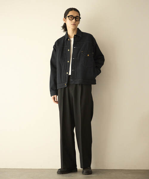 Lee(リー)の「Lee/リー × Firsthand 別注 OVERDYE COWBOY JACKET /オーバーダイ カウボーイ デニムジャケット(デニムジャケット・メンズ・チャコールグレー・X-LARGE/LARGE/MEDIUM/SMALL)」の16枚目の写真