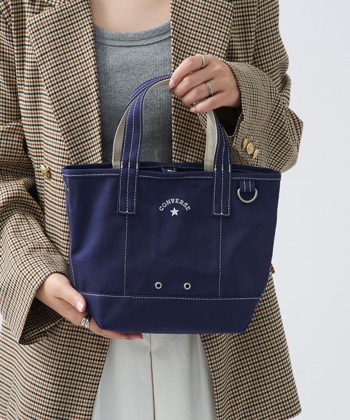 CONVERSE(コンバース)の「【CONVERSE】CV AS CANVAS TOTE BAG S(トートバッグ・レディース・ベージュ/ネイビー/ブラック/グレー/ブラウン/オフホワイト/レッド/カーキ・FREE)」の20枚目の写真
