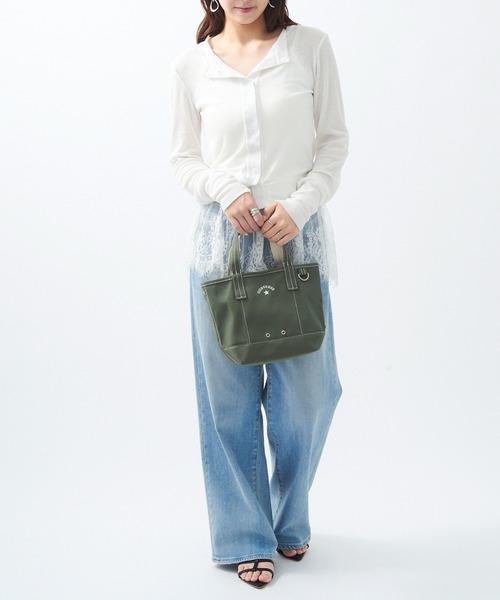 CONVERSE(コンバース)の「【CONVERSE】CV AS CANVAS TOTE BAG S(トートバッグ・レディース・ベージュ/ネイビー/ブラック/グレー/ブラウン/オフホワイト/レッド/カーキ・FREE)」の18枚目の写真