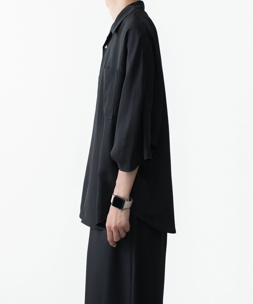ato(アトウ)の「DOLMAN+SET-IN SLEEVE OPEN COLLAR SHIRTS(シャツ/ブラウス・メンズ・ホワイト/ブラック/ネイビー・44/46/48)」の10枚目の写真