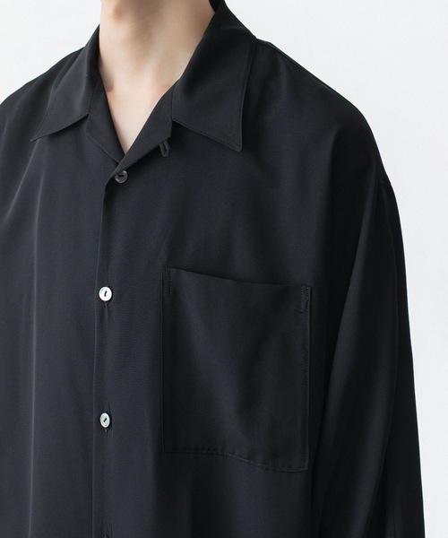 ato(アトウ)の「DOLMAN+SET-IN SLEEVE OPEN COLLAR SHIRTS(シャツ/ブラウス・メンズ・ホワイト/ブラック/ネイビー・44/46/48)」の7枚目の写真