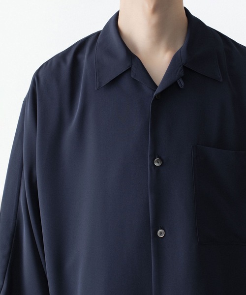 ato(アトウ)の「DOLMAN+SET-IN SLEEVE OPEN COLLAR SHIRTS(シャツ/ブラウス・メンズ・ホワイト/ブラック/ネイビー・44/46/48)」の22枚目の写真