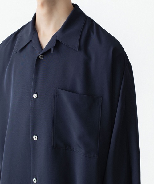 ato(アトウ)の「DOLMAN+SET-IN SLEEVE OPEN COLLAR SHIRTS(シャツ/ブラウス・メンズ・ホワイト/ブラック/ネイビー・44/46/48)」の21枚目の写真