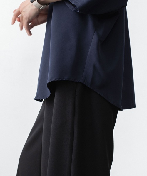 ato(アトウ)の「DOLMAN+SET-IN SLEEVE OPEN COLLAR SHIRTS(シャツ/ブラウス・メンズ・ホワイト/ブラック/ネイビー・44/46/48)」の16枚目の写真